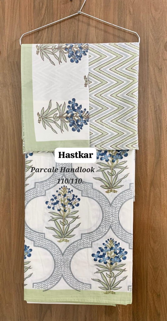 Premium quality jumbo King Size Double Bedsheet with two Pillow Covers