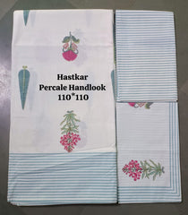 Premium quality jumbo King Size Double Bedsheet with two Pillow Covers