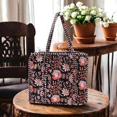 HANDMADE QUILTED TOTE BAG With Free utility pouch 1-Peice FREE-FREE -FREE