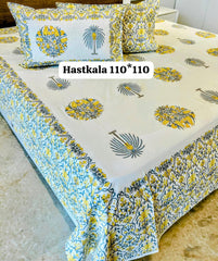 Jumbo King Size Handlook Bedsheets with 2 Pillow Covers