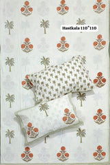 Jumbo King Size Handlook Bedsheets with 2 Pillow Covers