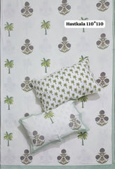 Jumbo King Size Handlook Bedsheets with 2 Pillow Covers