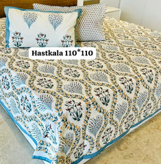 Jumbo King Size Handlook Bedsheets with 2 Pillow Covers