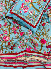 Single bed bedsheet with 1 pillow cover