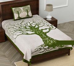 Single bed bedsheet with 1 pillow cover