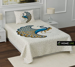 Single bed bedsheet with 1 pillow cover
