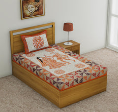 Single bed bedsheet with 1 pillow cover