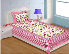 Single bed bedsheet with 1 pillow cover