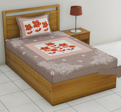 Single bed bedsheet with 1 pillow cover