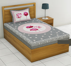 Single bed bedsheet with 1 pillow cover