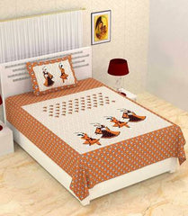 Single bed bedsheet with 1 pillow cover