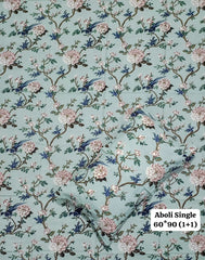 Pure cotton Single bed bedsheet with 1 pillow cover