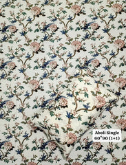 Pure cotton Single bed bedsheet with 1 pillow cover