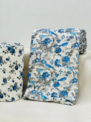 PREMIUM JAIPURI HAND BLOCK DOUBLE BED HAND QUILT ( RAZAI ) 90X108