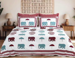 Jumbo size bedsheets with 2 pillow covers