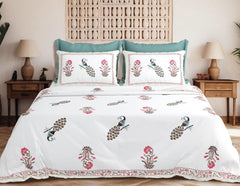 Jumbo size bedsheets with 2 pillow covers