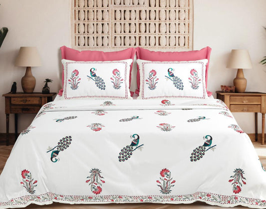 Jumbo size bedsheets with 2 pillow covers