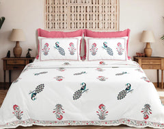 Jumbo size bedsheets with 2 pillow covers