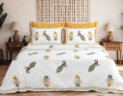 Jumbo size bedsheets with 2 pillow covers