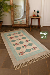 Handmade rugs 4 by 6 ft🌼
