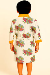 LAUNCHING Handblock Kids Bathrobe