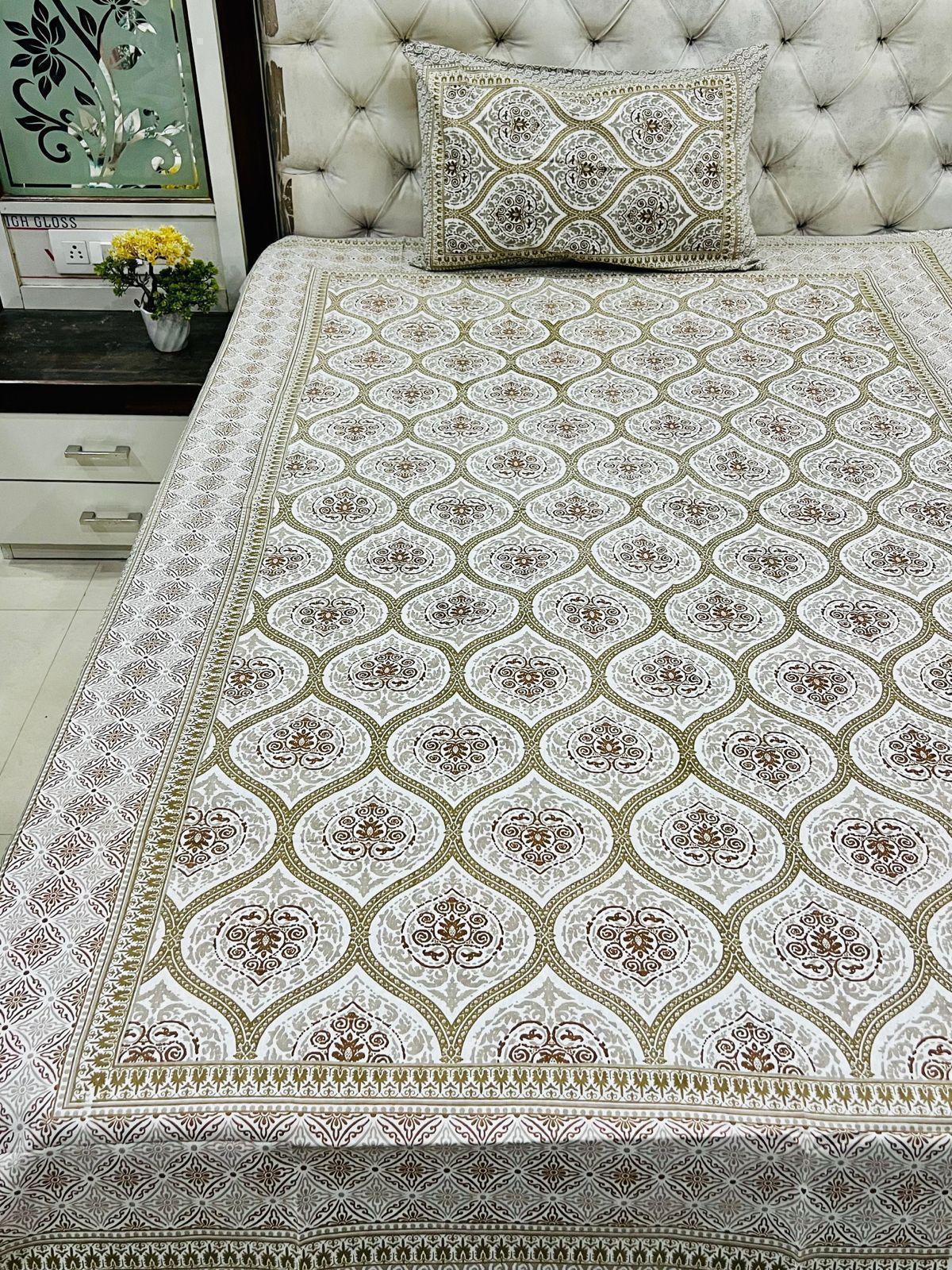 jaipuri Printed Single Bedsheet
