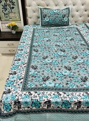 jaipuri Printed Single Bedsheet