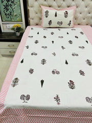 Jaipuri Printed Single Bedsheet