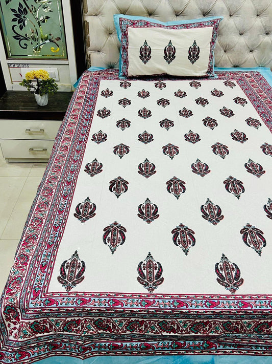 jaipuri Printed Single Bedsheet