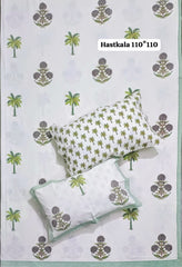 Jumbo King Size Handlook Bedsheets with 2 Pillow Covers