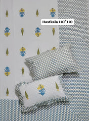 Jumbo King Size Handlook Bedsheets with 2 Pillow Covers