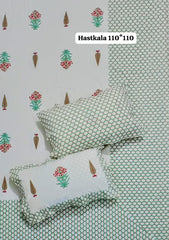 Jumbo King Size Handlook Bedsheets with 2 Pillow Covers