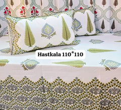 Jumbo King Size Handlook Bedsheets with 2 Pillow Covers