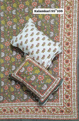 King Size Pure Cotton Bedsheets with 2 Pillow Covers