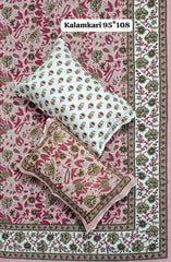 King Size Pure Cotton Bedsheets with 2 Pillow Covers