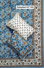 King Size Pure Cotton Bedsheets with 2 Pillow Covers