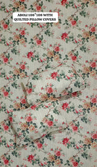 Pure cotton super king size bedsheet with 2 pillow covers